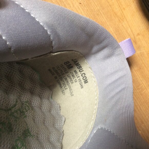 Jambu Millie Vegan Grey Rocker Bottom Slip On Cutout Accent Walking Shoe Size 8M - Picture 6 of 9